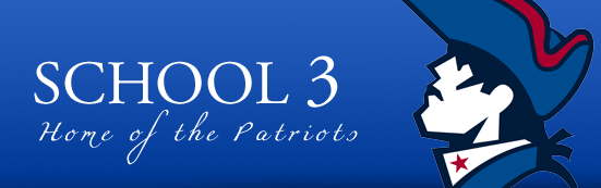 School Three Patriot Logo